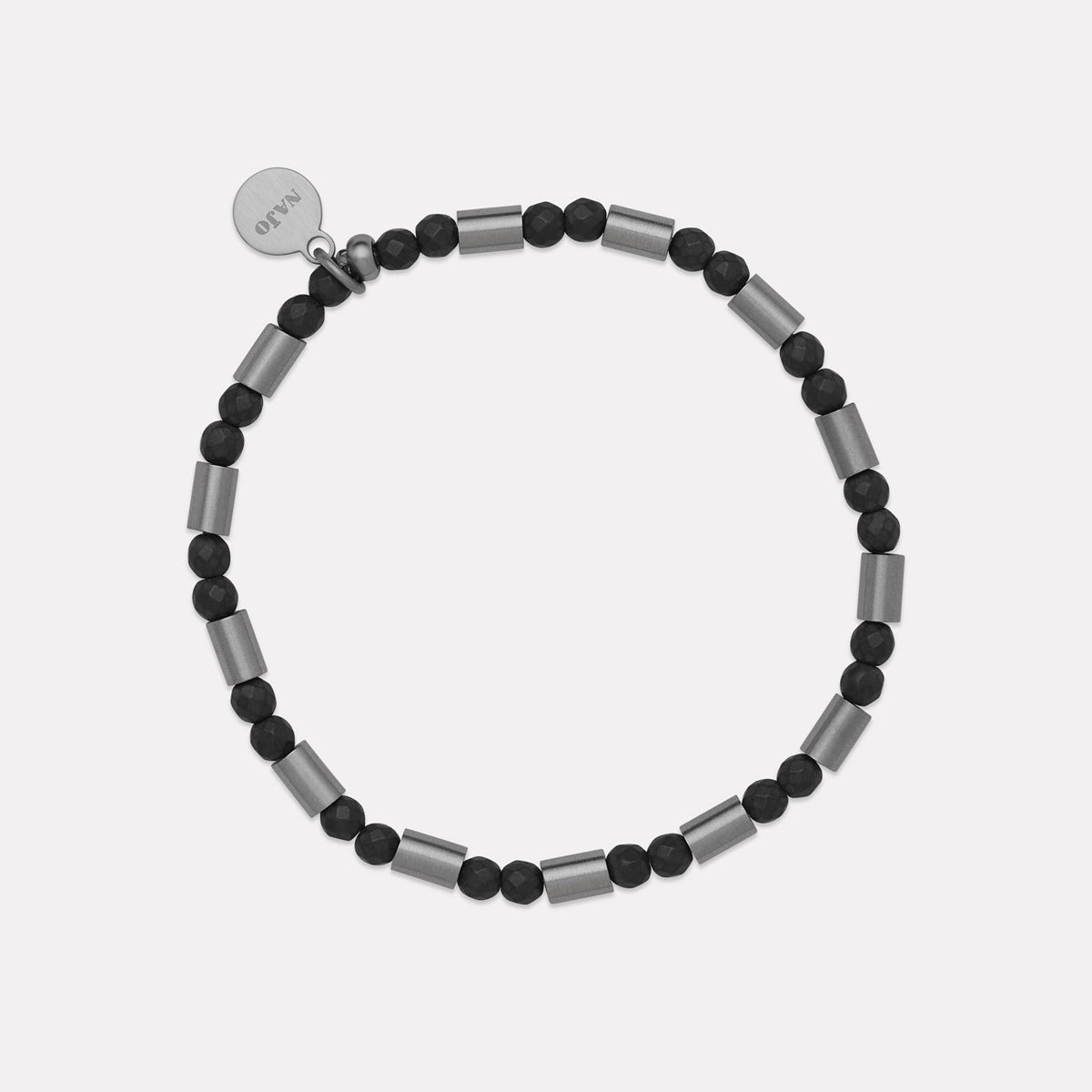 Nova Men's Haematite & Steel Bracelet