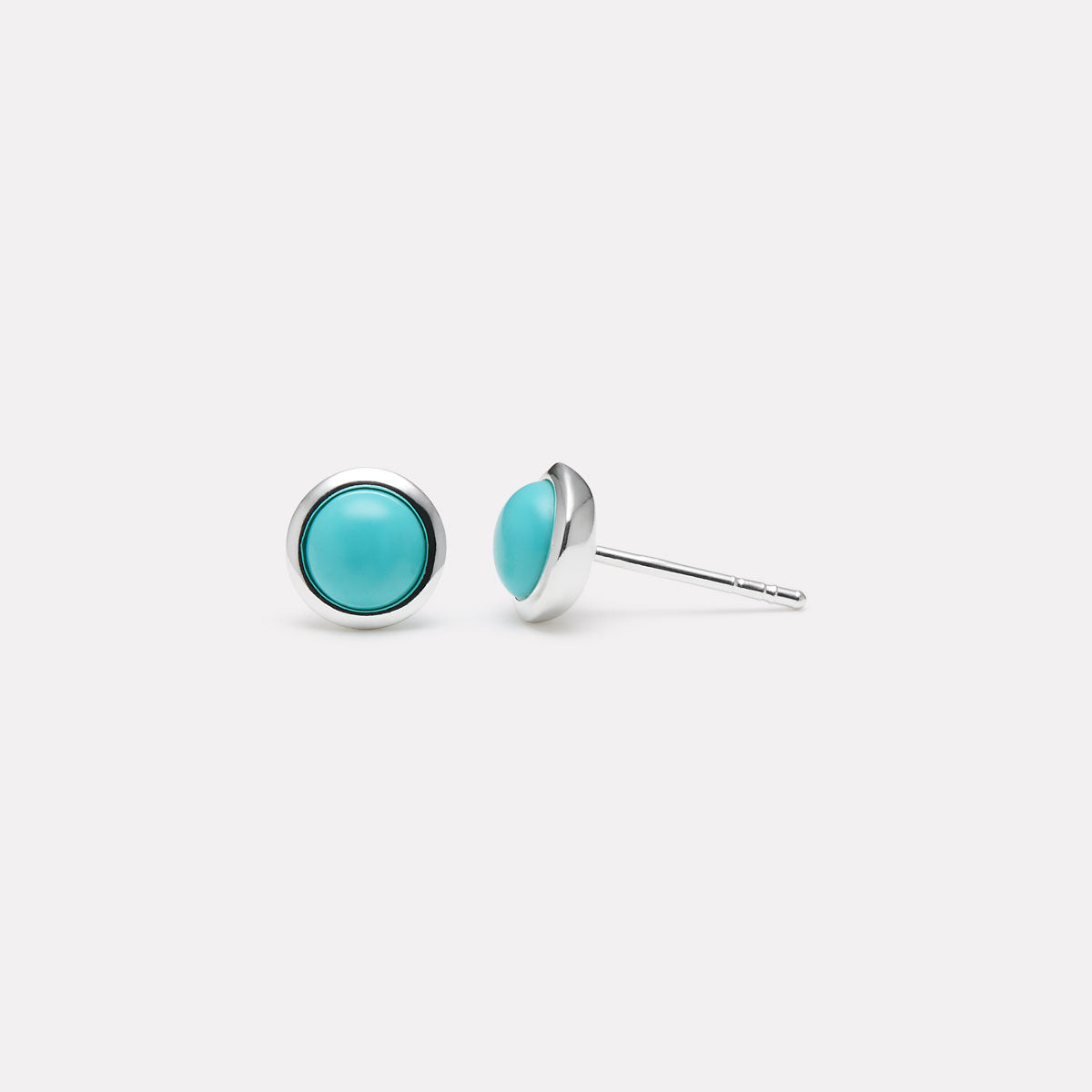 Husk Turquoise Stud Earrings
