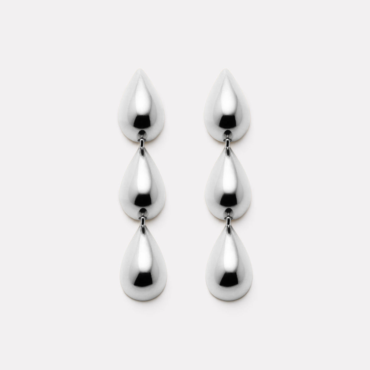 Liora Triple Drop Stud Earrings