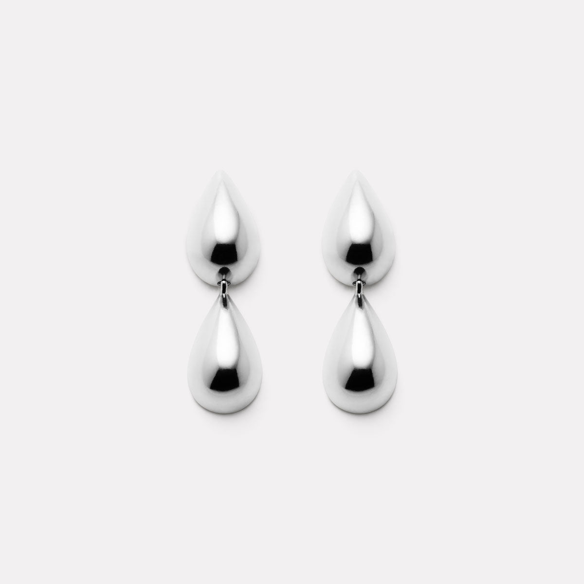 Liora Double Drop Stud Earrings
