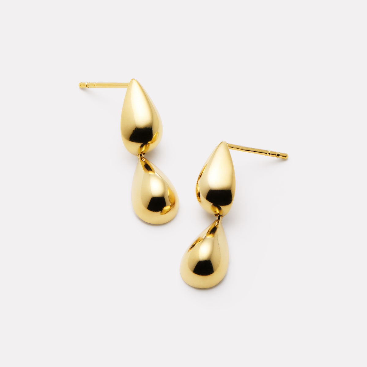 Liora Double Drop Stud Earrings