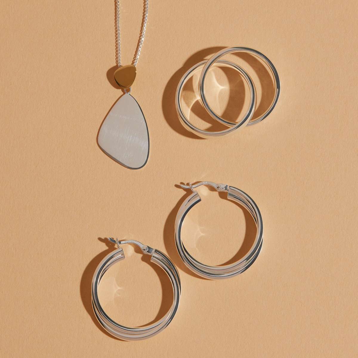 Duet Hoop Earrings