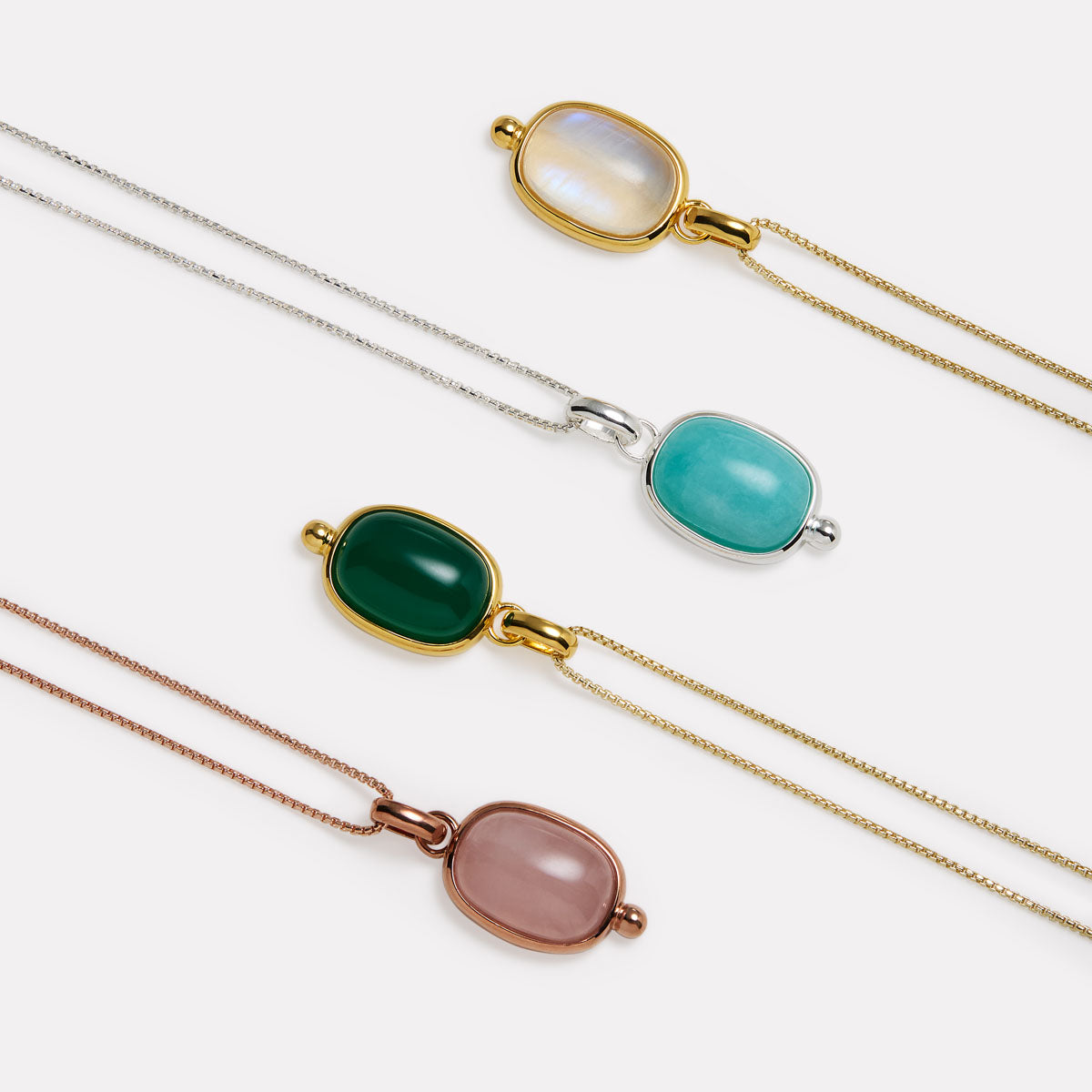 Fleur Green Onyx Pendant