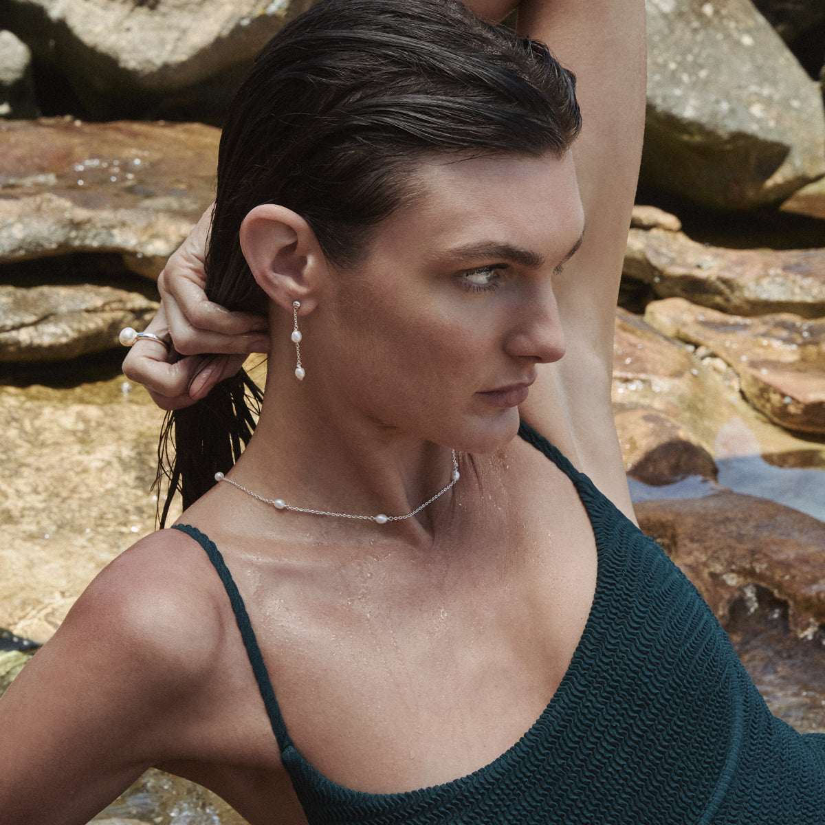 Tidal Whisper Pearl Necklace