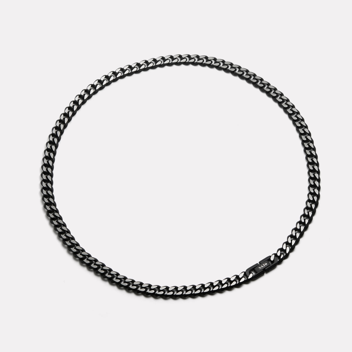 Nero Men’s Steel Curb Chain Necklace (Bold)