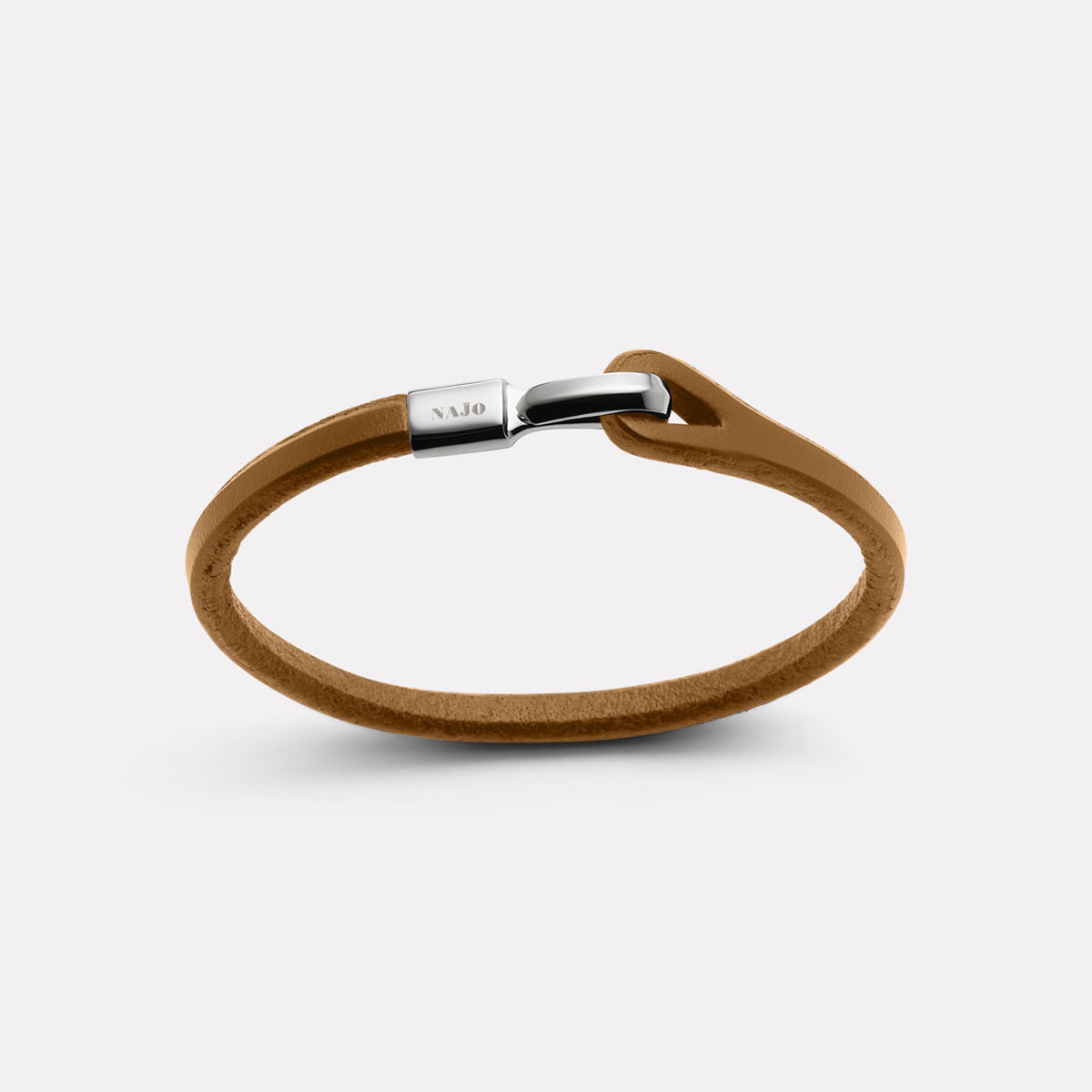 Kinship Men’s Leather and Steel Bracelet