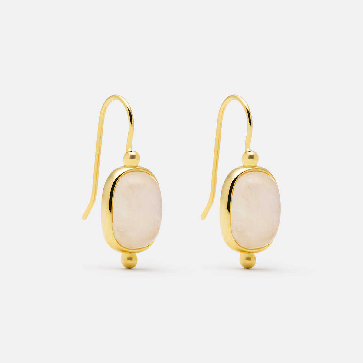 Fleur Rainbow Moonstone Earrings