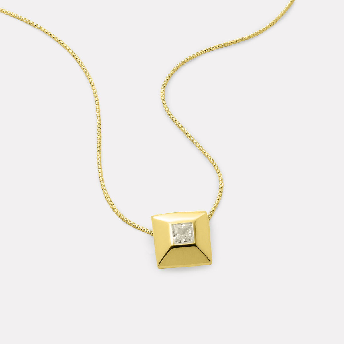 Halo Cubic Zirconia Necklace