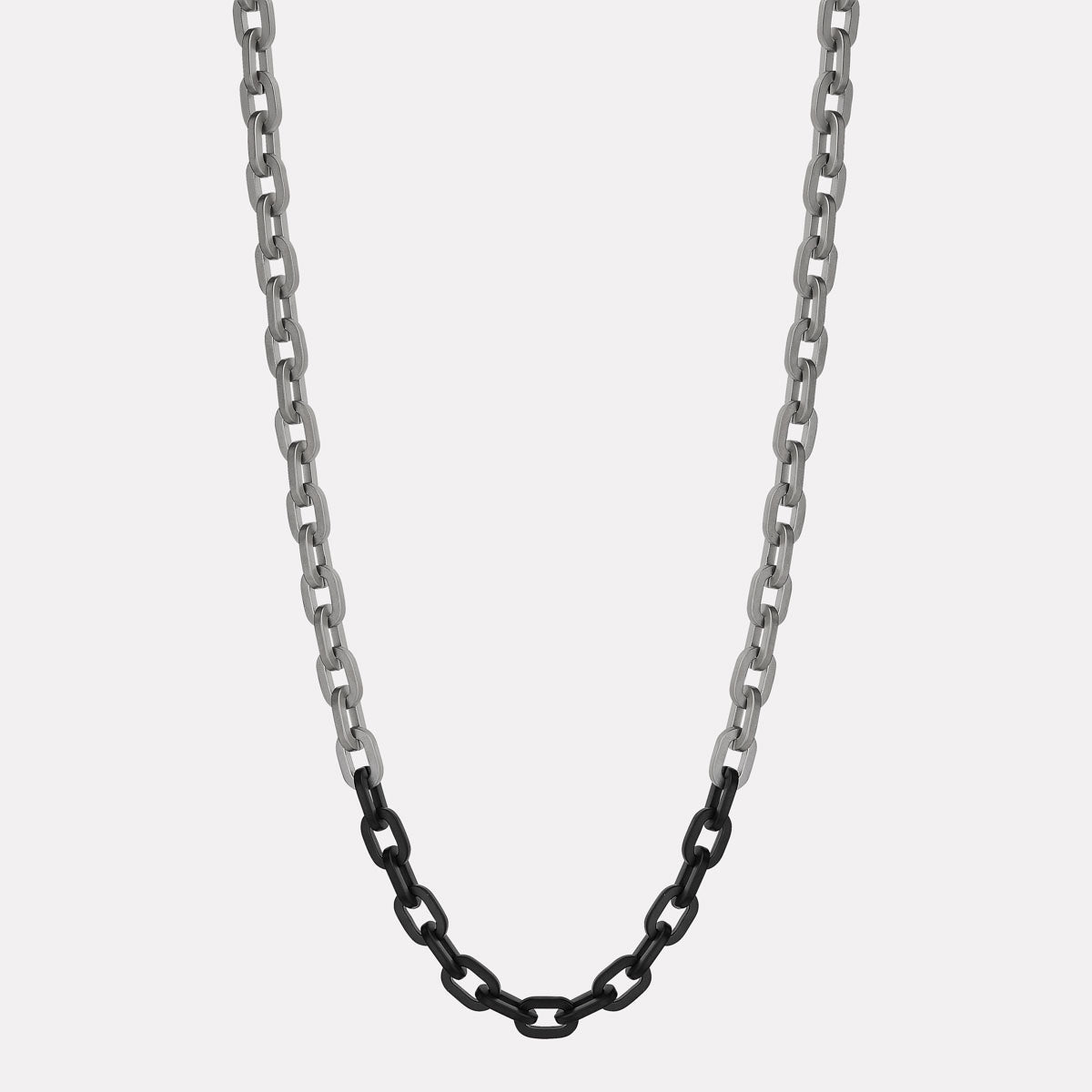 Echo Men's 2-Tone Steel Necklace (60cm+ext)
