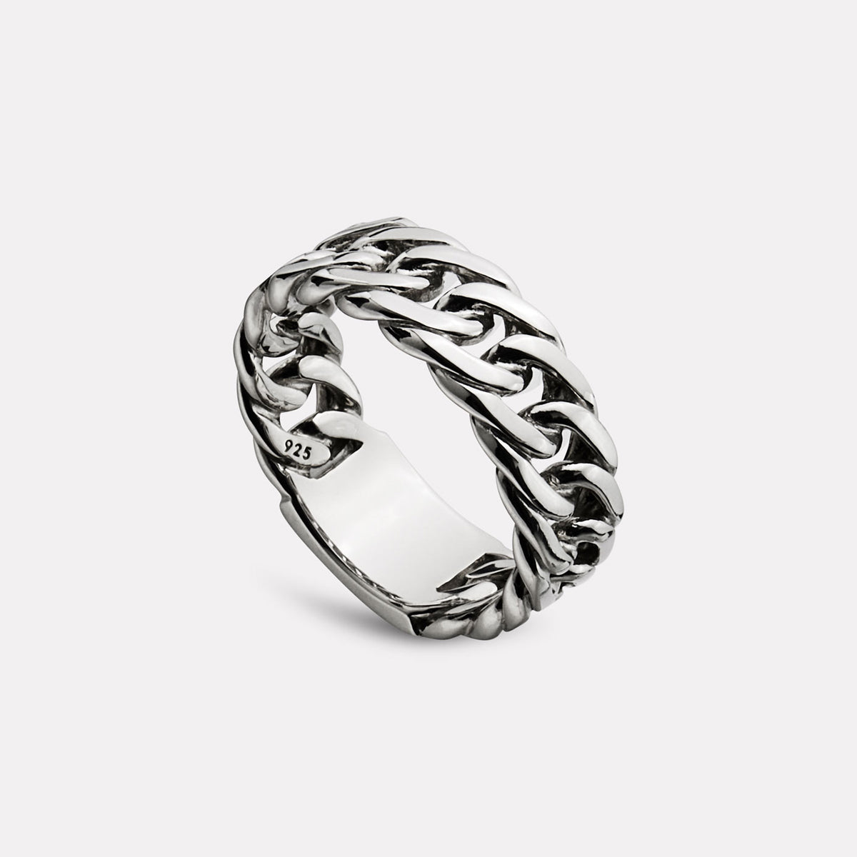 Cuban Men’s Silver Ring