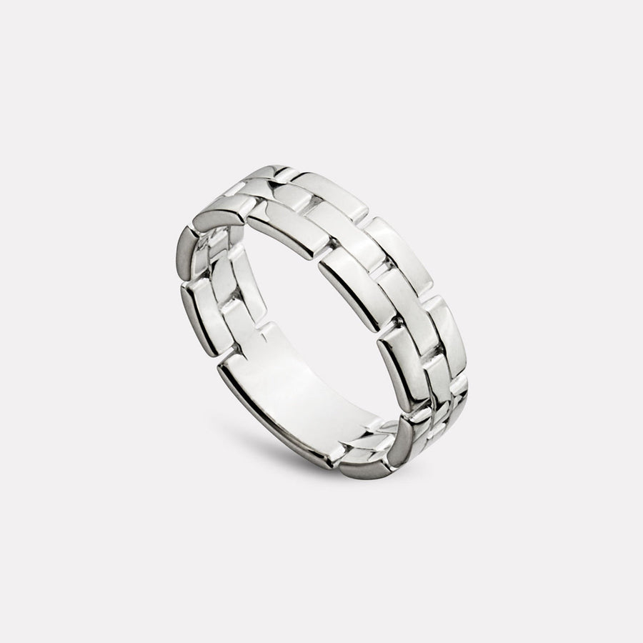 Bastion Men’s Silver Ring